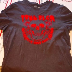 Xl men's Teue Religion short sleeve skull pocket tee